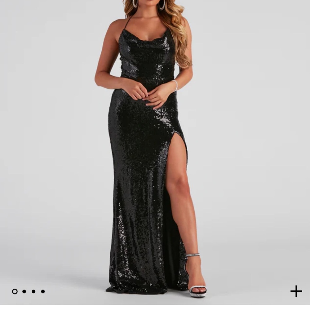 Women’s long formal sequence dress